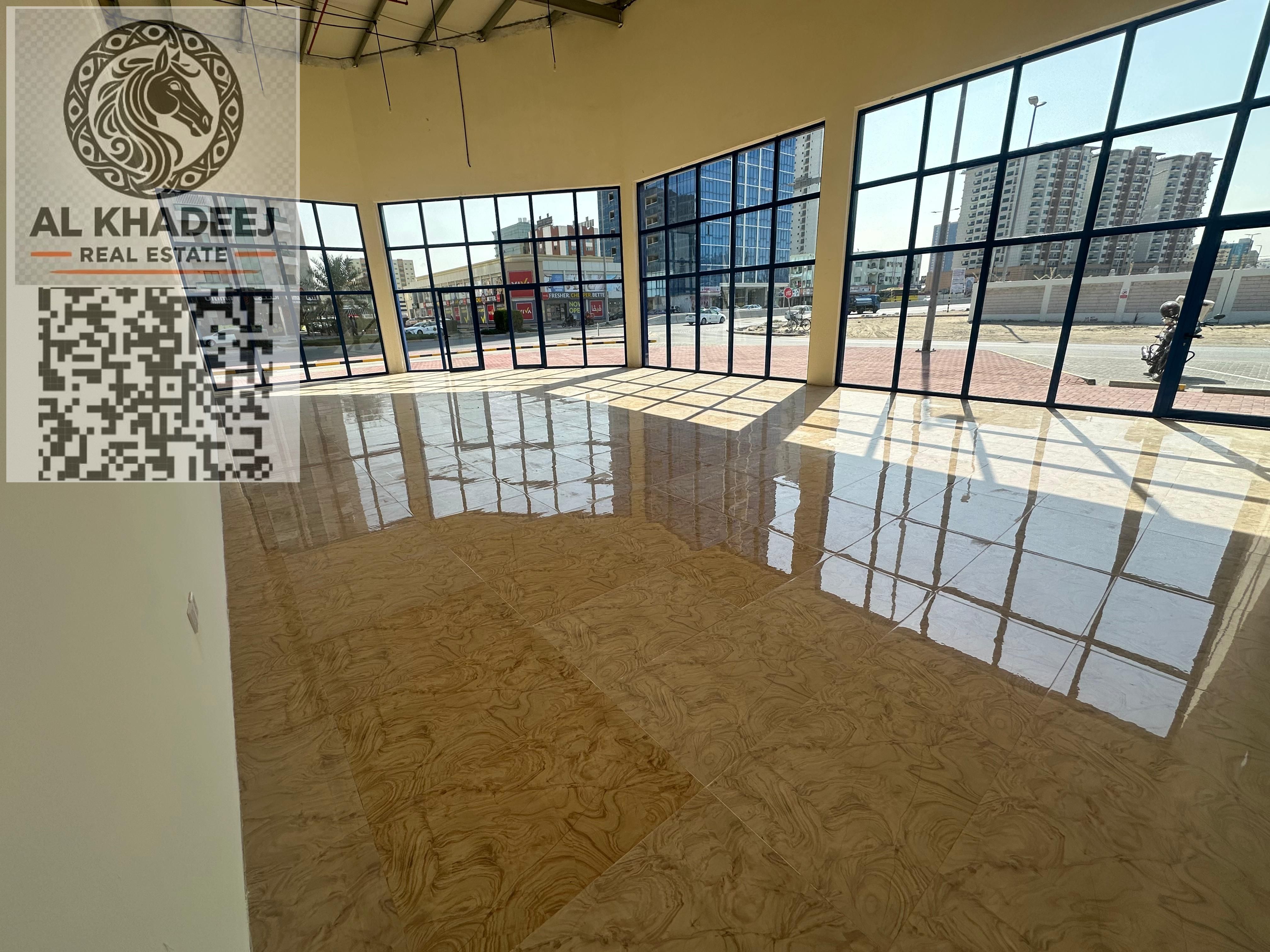 New retail shops for rent in the heart of Ajman, in the Mushrif area, with prices starting from AED 35,000 per year.