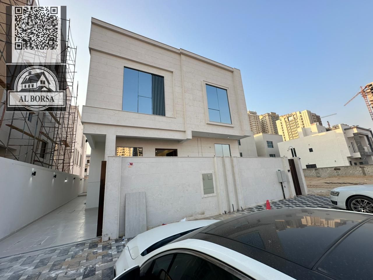 Villa for rent – Al Amerah, first occupancy | 6 master bedrooms + majlis + living room + maid's room | AED 120,000 annually | Direct