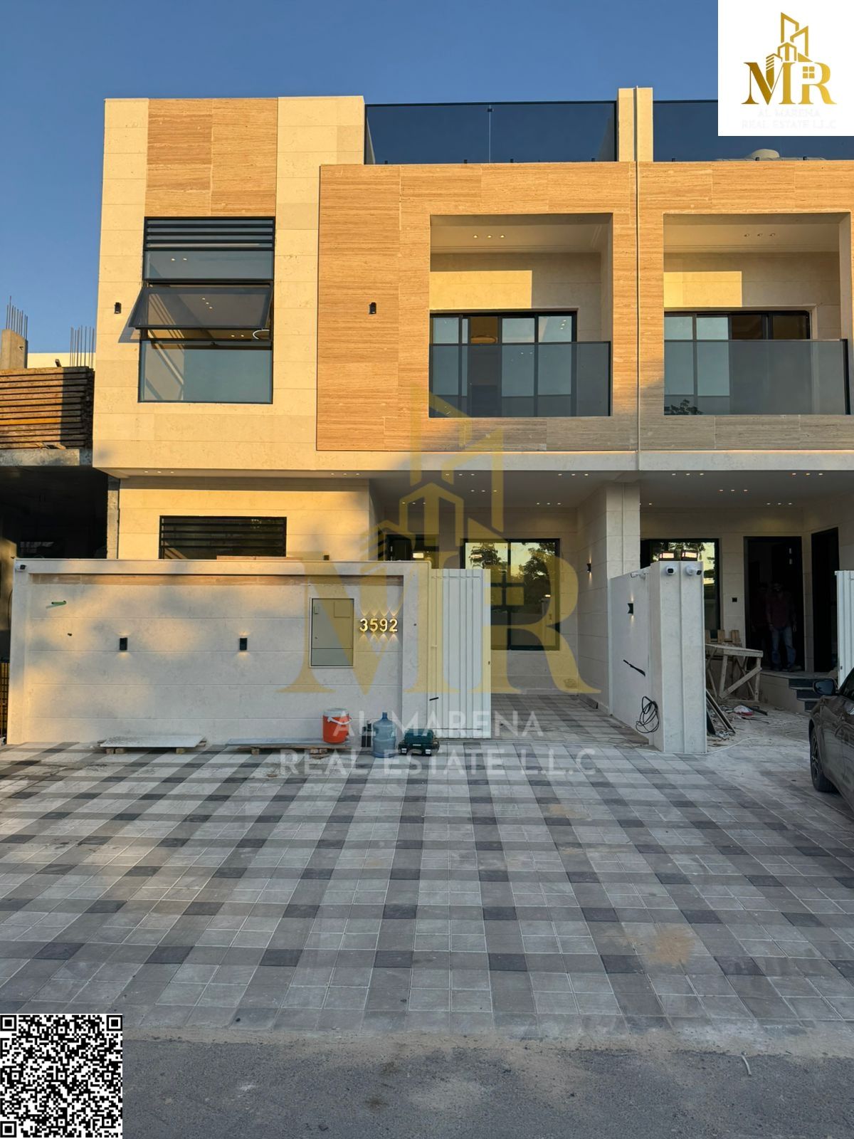 Own your dream villa: a two-story villa with a rooftop terrace in Al Helio 2 – price includes registration and ownership fees | Fully centralized air