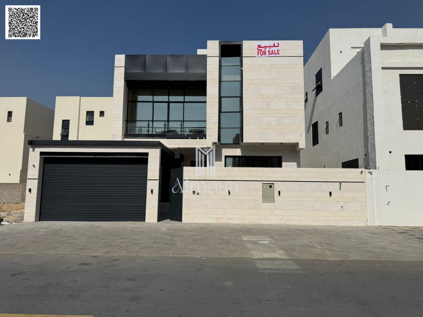 For sale: Al Yasmin villa, 5 bedrooms with a roof terrace, super deluxe finishing, freehold ownership for all nationalities, with bank financing avail