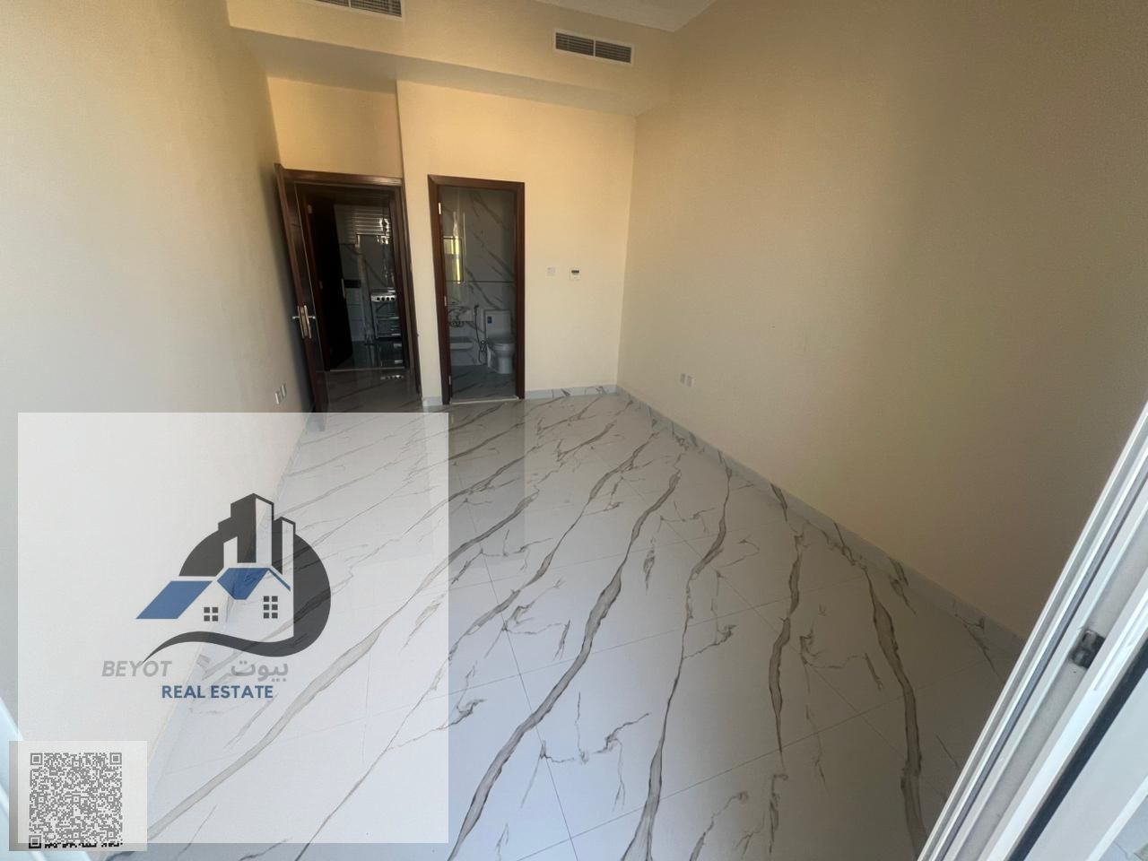 For annual rent in Ajman, a one-bedroom apartment in Al Muwaihat 3