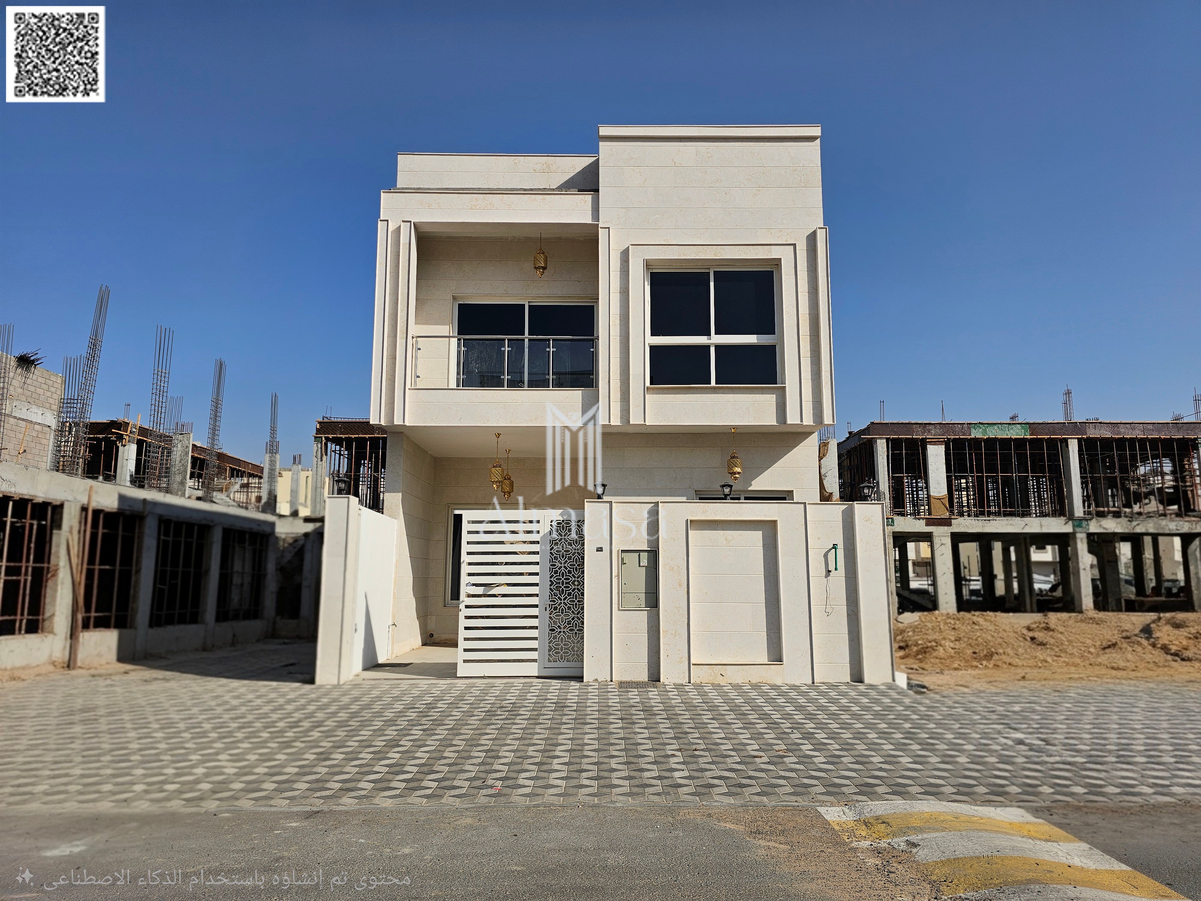 Modern villa with luxurious finishing, excellent location close to the main street.