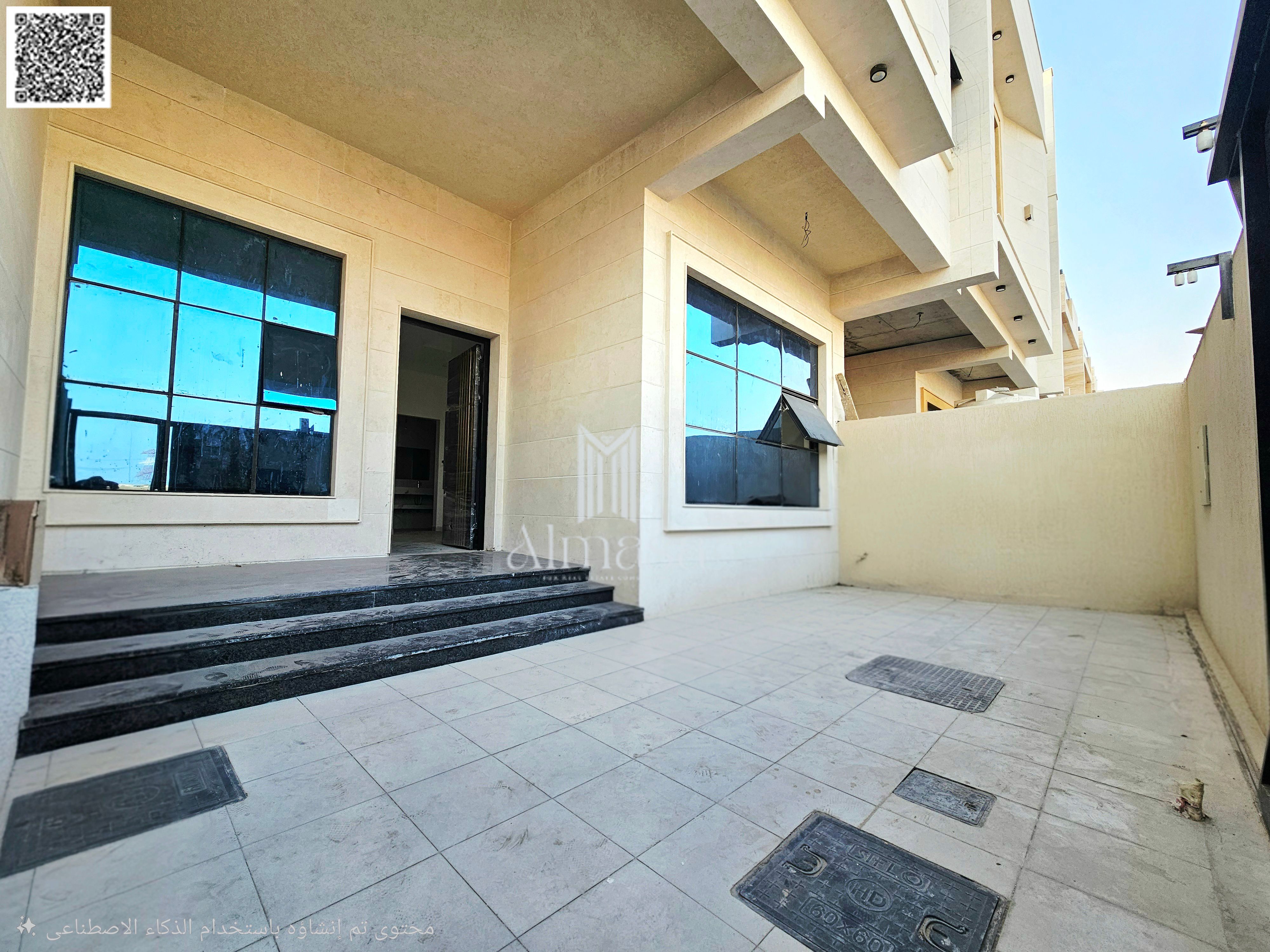 Own a modern villa (at the lowest price in Al Yasmin) with central air conditioning, including registration fees.