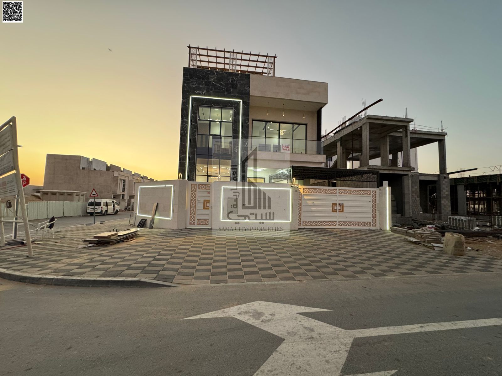 Corner villa for sale, registration fees included