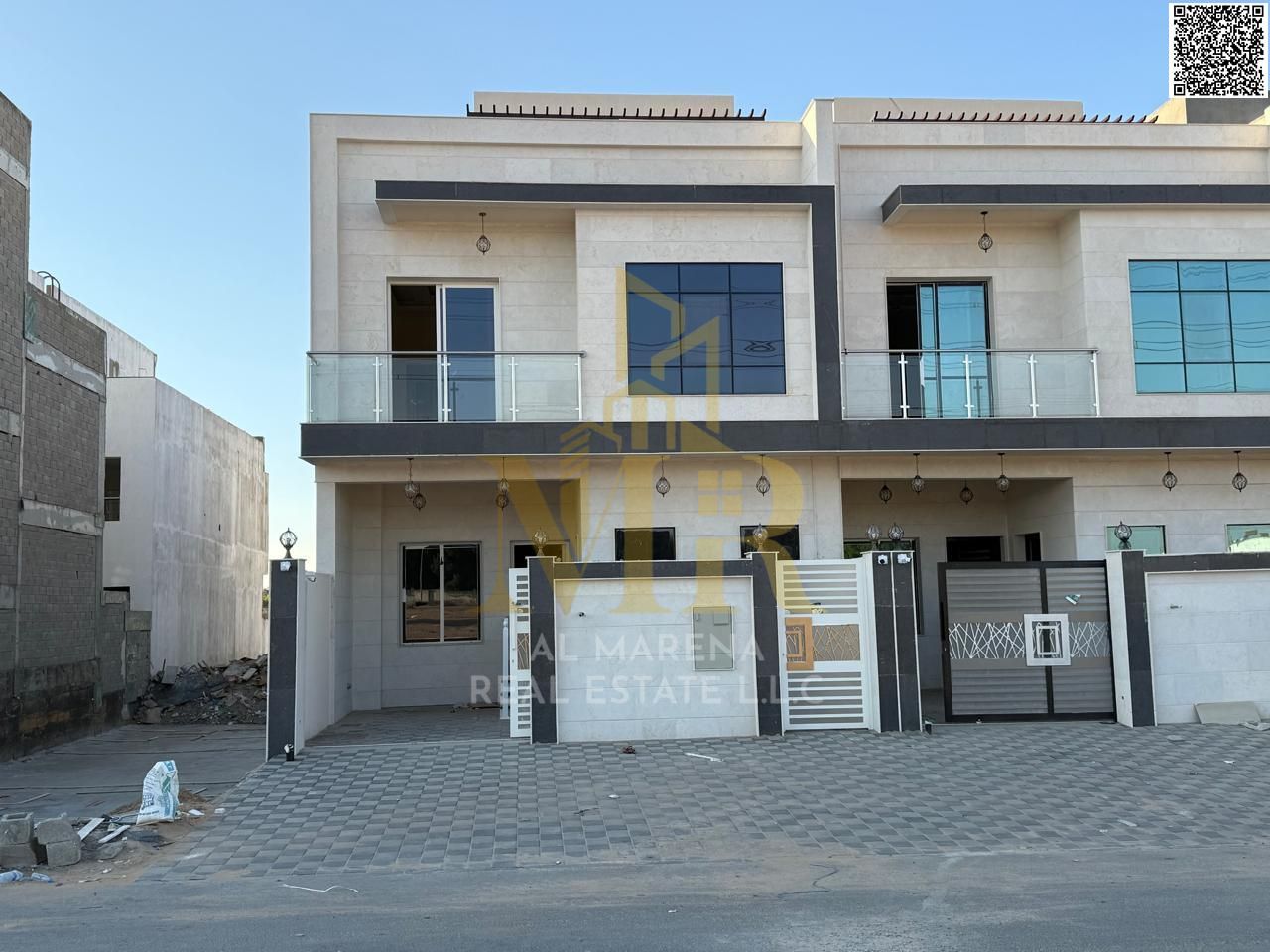 Own a luxury villa in the most prestigious area of Ajman, two floors and a roof, at an exceptional price including registration and ownership fees,