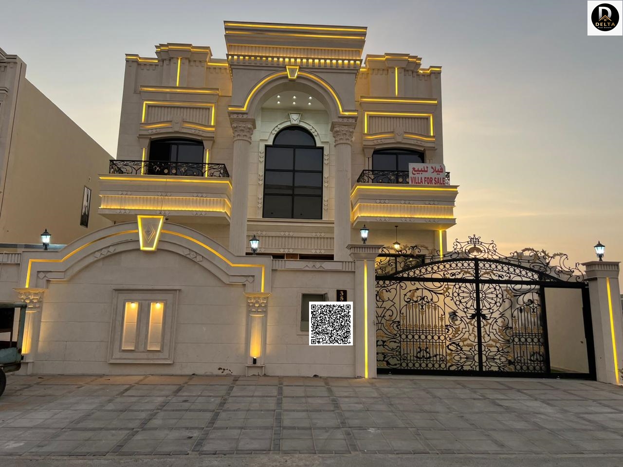 For sale in Al Helio 2 area – Ajman Emirate, a distinctive residential villa with a practical design and spacious areas, located in one of the most so