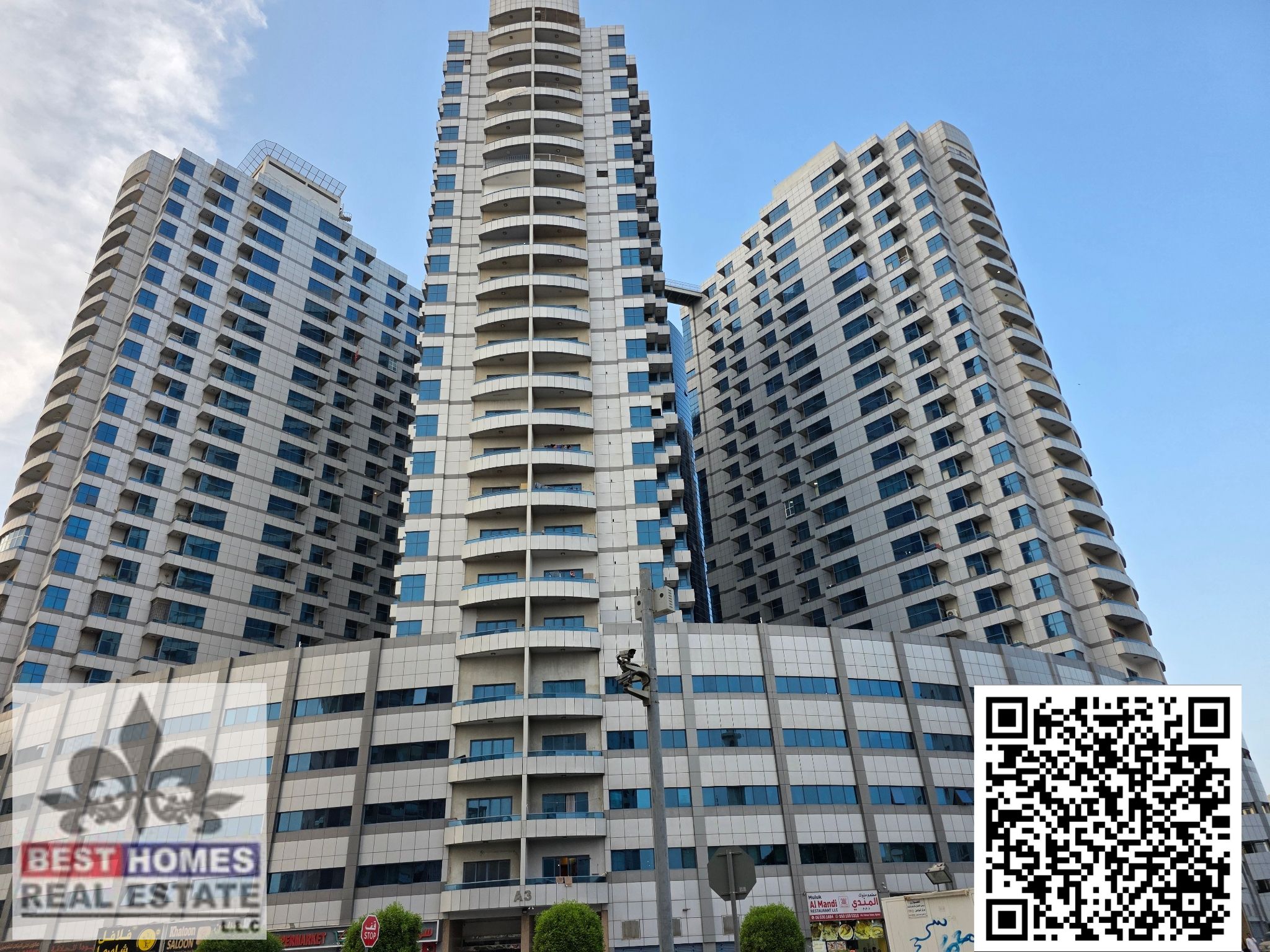 Open view 3 bhk sale Falcon towers ajman