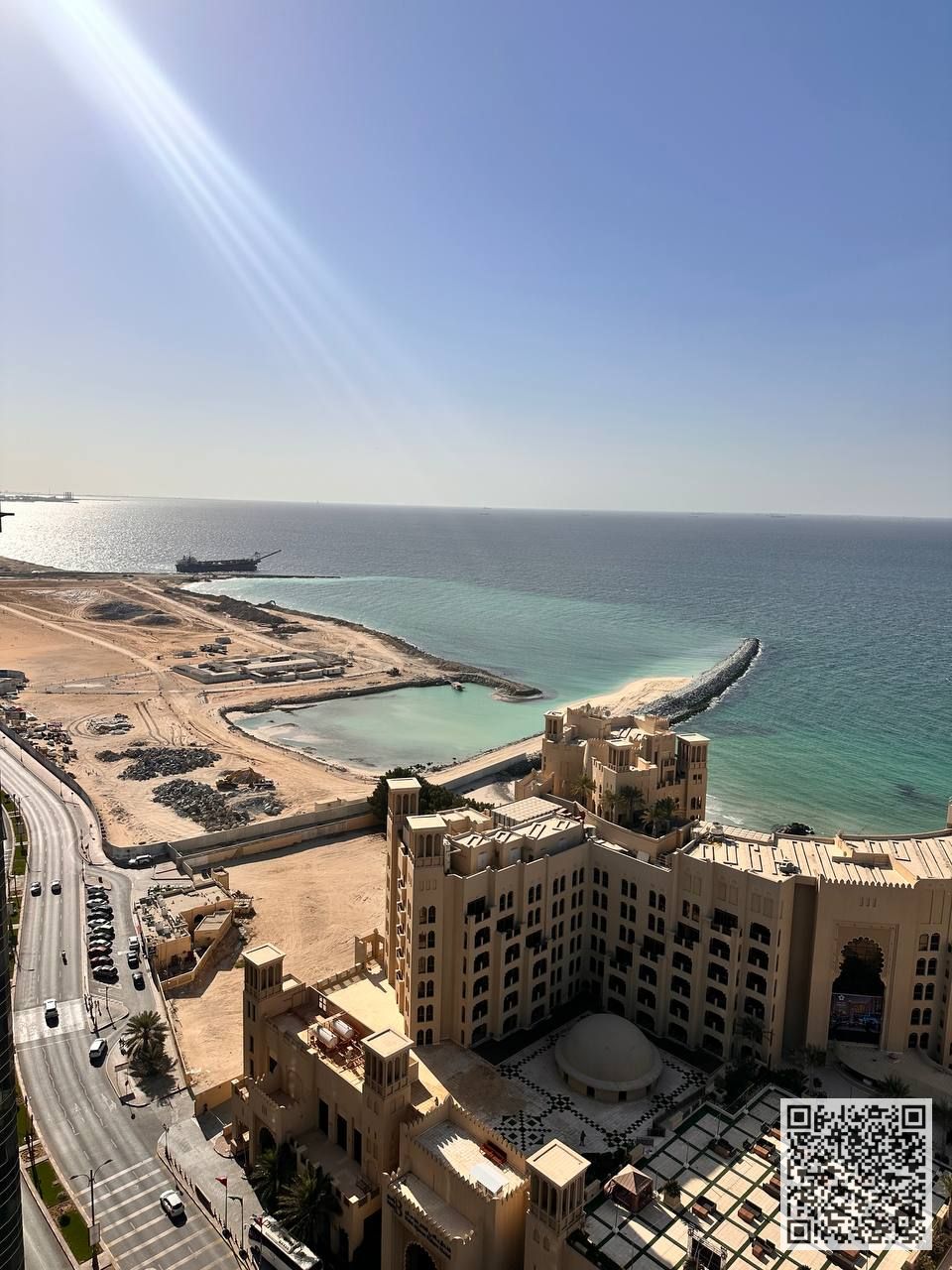 Luxurious apartment, one bedroom and a hall open view, fully furnished New with elegant furnishings and a fully equipped kitchen