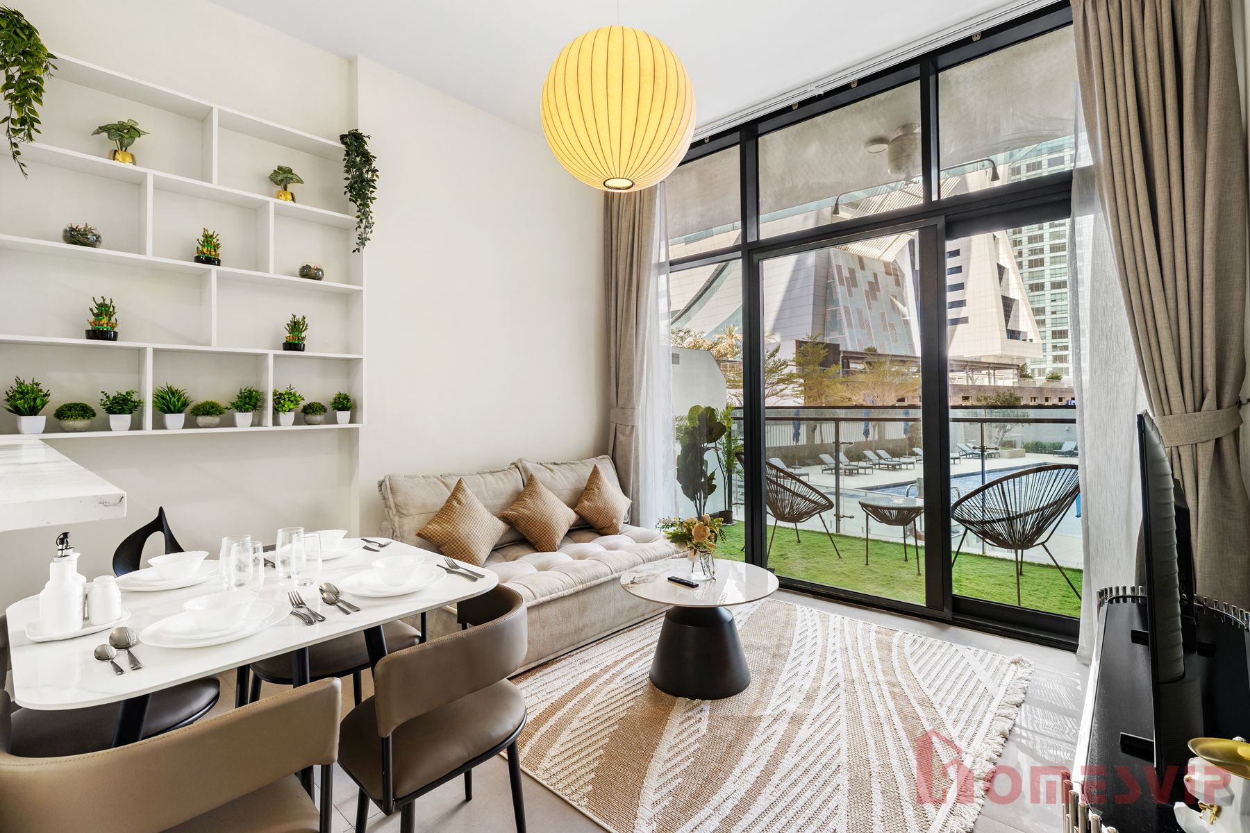 Fully Furnished 1BR | Monthly Rent | DAMAC Merano Tower All Bills Included