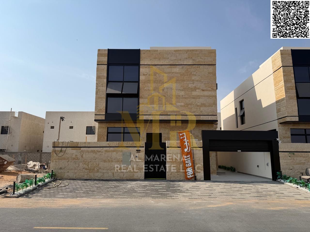 Villa for sale in Al Bahia | Two floors and a roof – 5 master bedrooms, price negotiable and includes registration and ownership fees