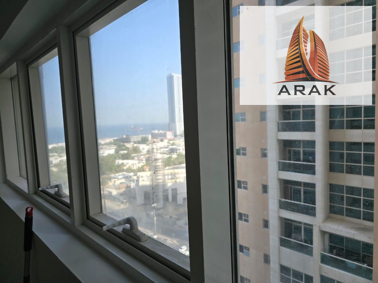 For rent – 2 bedroom hall apartment in Ajman One Towers 10th floor Partial sea view 3 bathrooms Two balconies Annual rent: AED 47000 Four payments De
