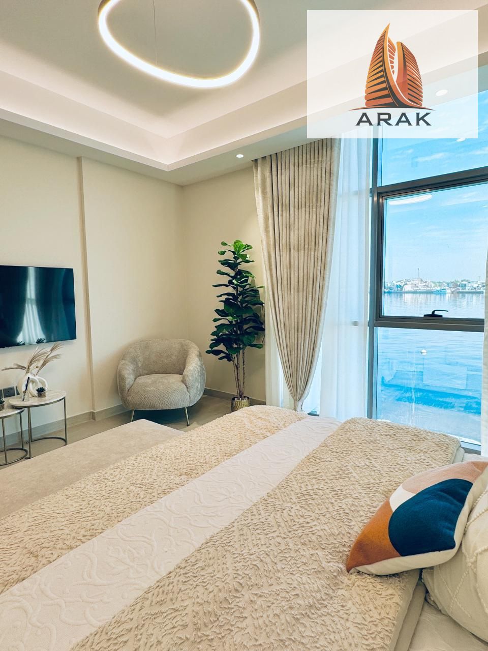 For Sale: 1BHK Apartments in Ajman Creek Tower – Full Sea View
