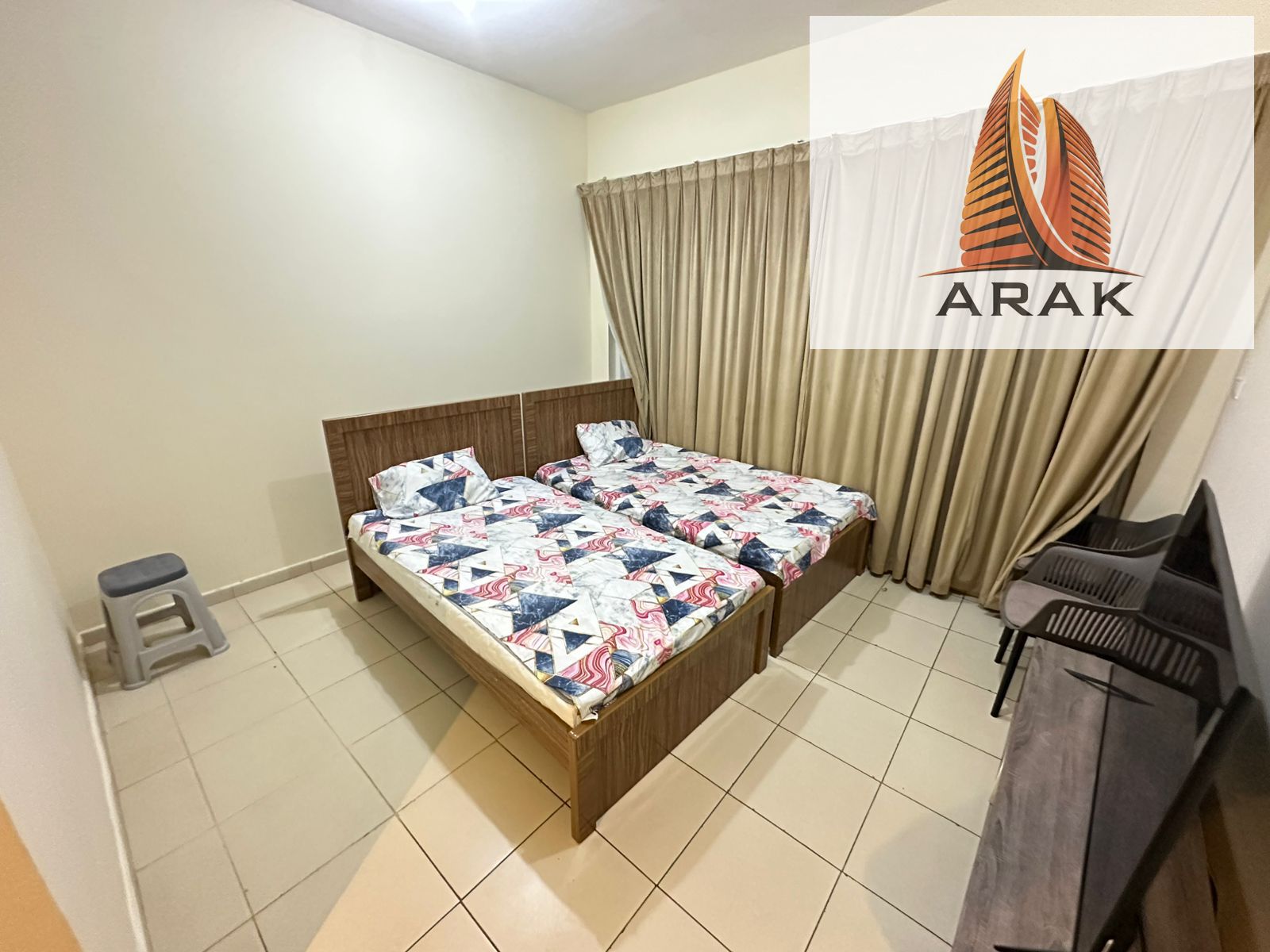 Two bedroom apartment for sale in Ajman One Tower with city and garden view Location: Ajman One Tower