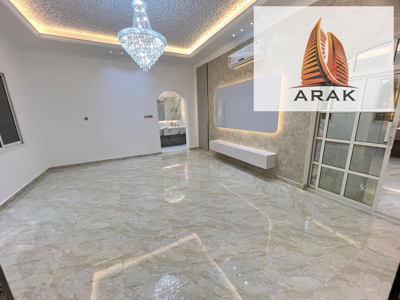 For sale directly from the owner, a luxury villa located in Al Zahya with high end marble finishes and top quality materials. The villa features super