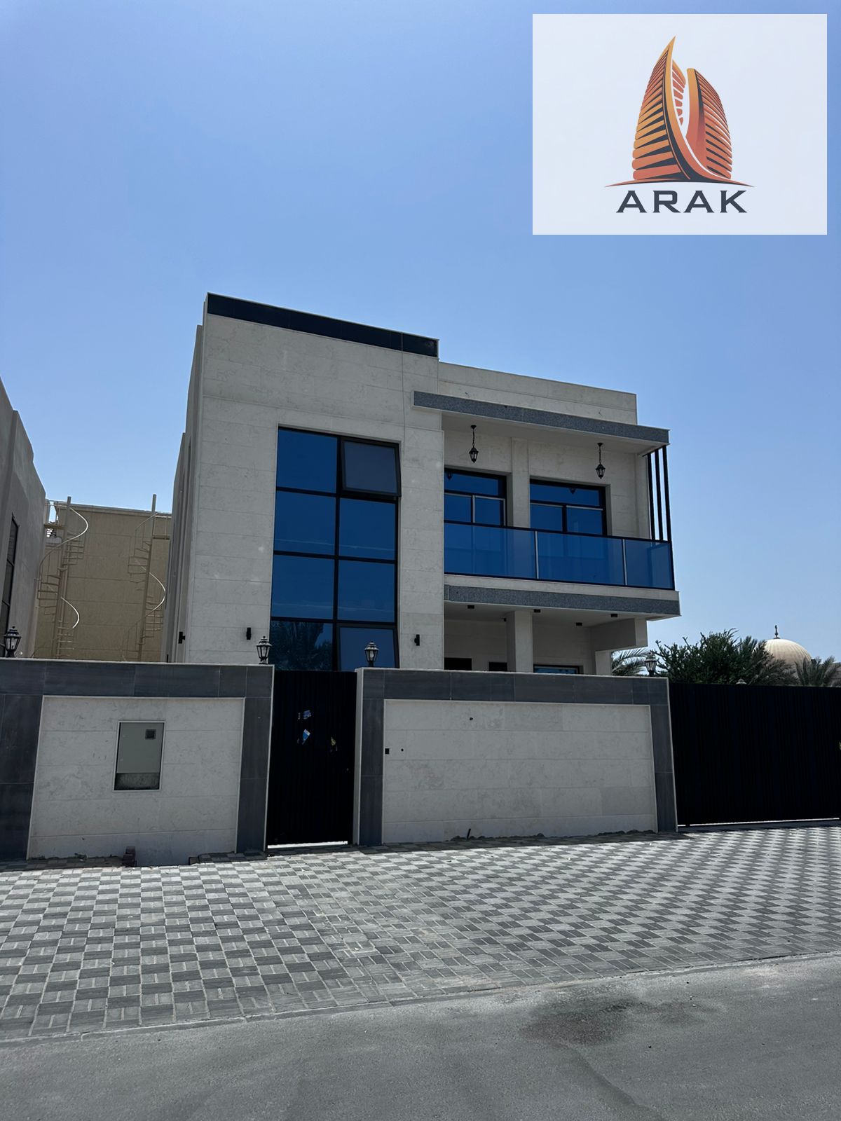 For sale: a distinctive residential villa in Al Muweihat 2, Ajman, located in a quiet and highly sought-afterarea, close to essential services such as