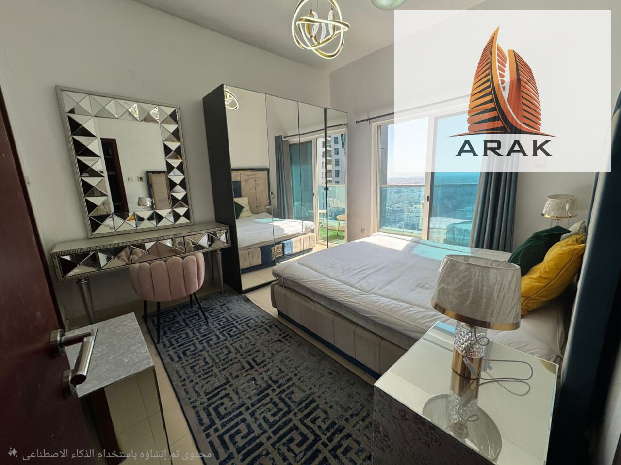 A golden opportunity to own a furnished apartment with an open view in one of the most in-demand towers in Ajman.