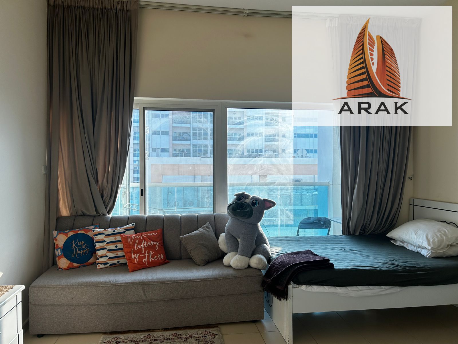 Two Bedroom Hall Fully Furnished Apartment for Rent – Ajman One Tower 2