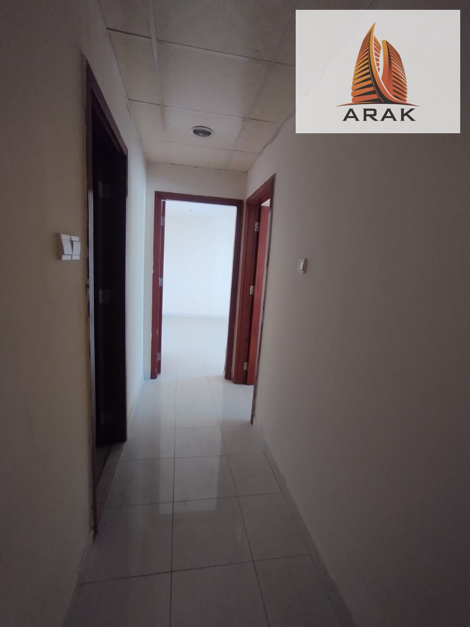 A spacious two bedroom apartment with a living room is available for annual rent in Al Nuaimiya 1