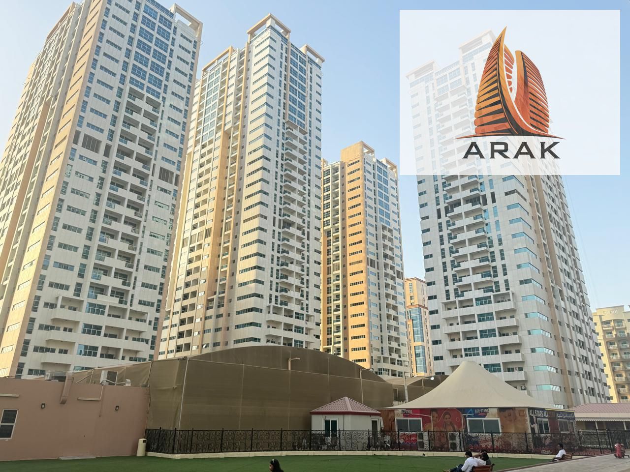 Two-Bedroom Apartment for Sale in Ajman – One Tower with City and Garden View