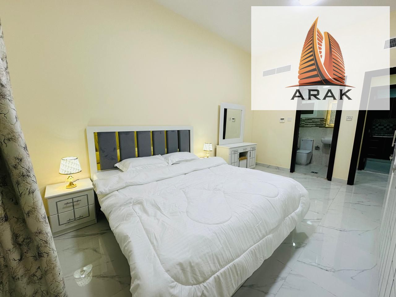 Fully furnished 1 bedroom with living room