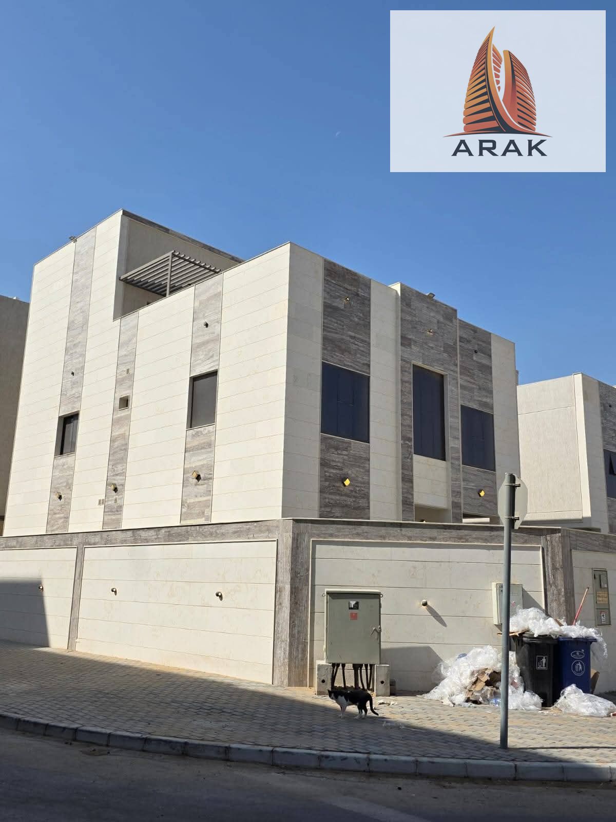 Corner villa for rent in Ajman, Al Yasmin area, fully furnished and beautiful
