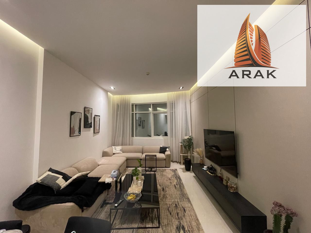 Two-bedroom apartment for sale in installments in Ajman, Emirates City, on Sheikh Mohammed Bin Zayed Road, close to all services.
