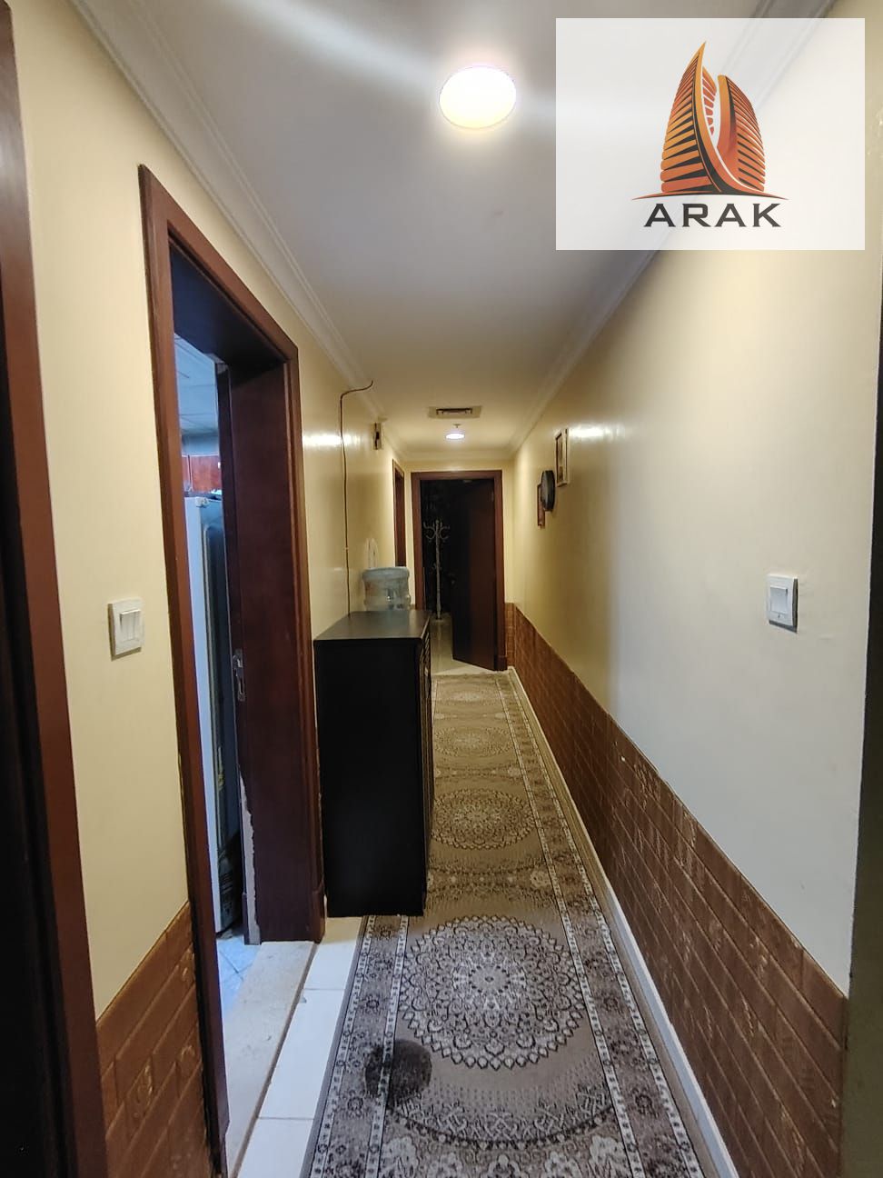 Furnished two-bedroom apartment with living room for rent in Orient Towers.