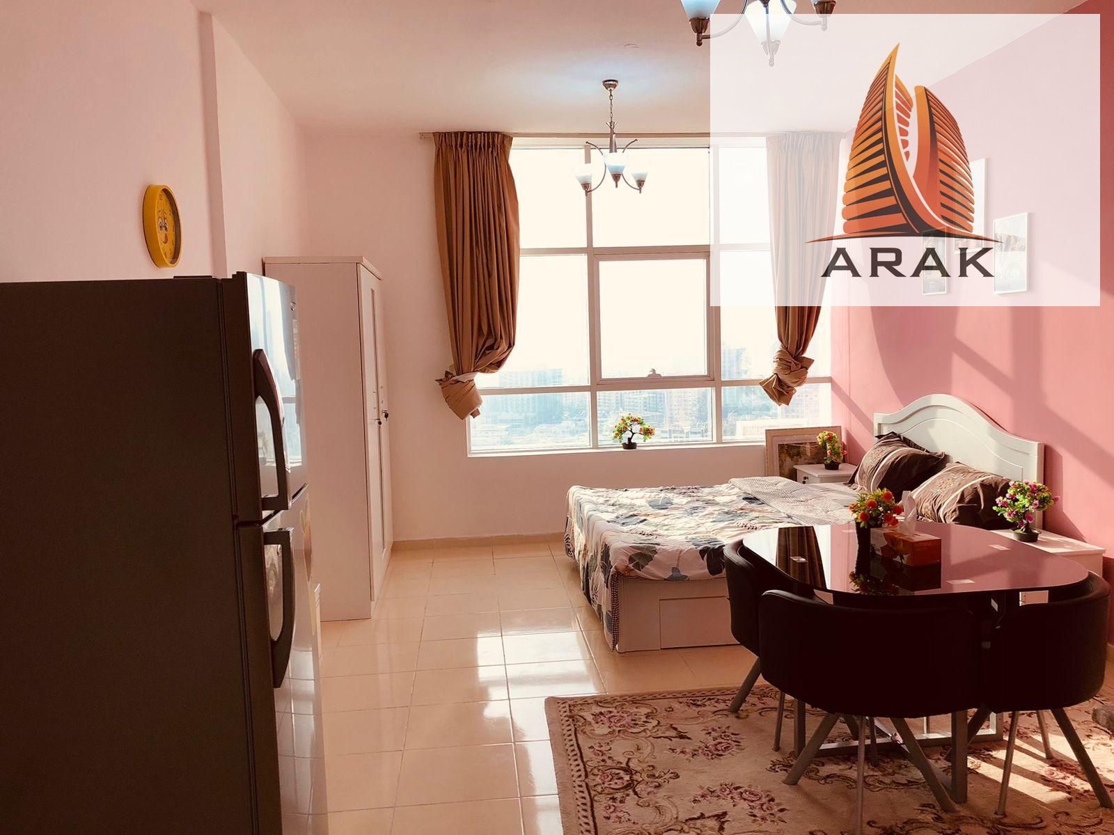 Furnished Studio for Monthly Rent – All Bills Included – Al Bustan, Ajman