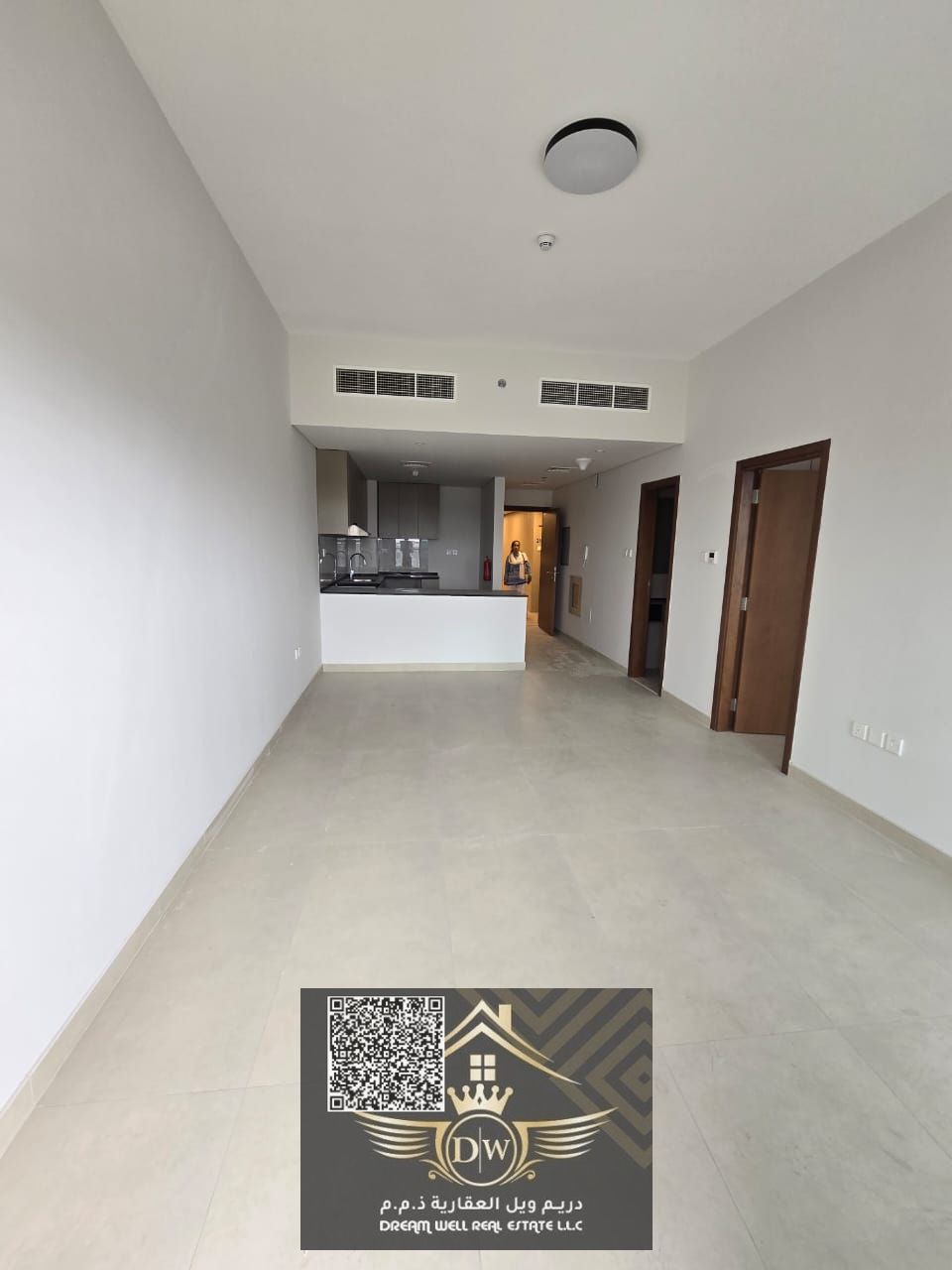Brand new building one bedroom hall available for rent with parking pool and Jym