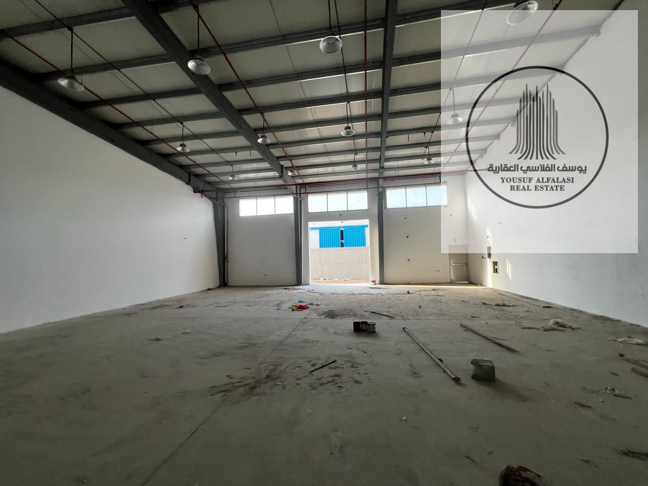New warehouse, first occupancy, with an area of 2850 feet, 25 kilowatts of electricity.