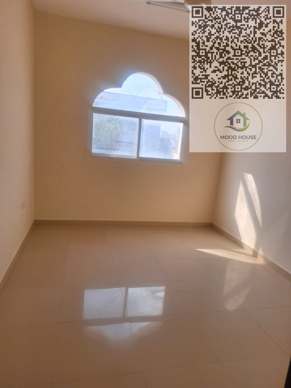 For annual rent in Al Rawda 3, a spacious 1-bedroom apartment with living room,