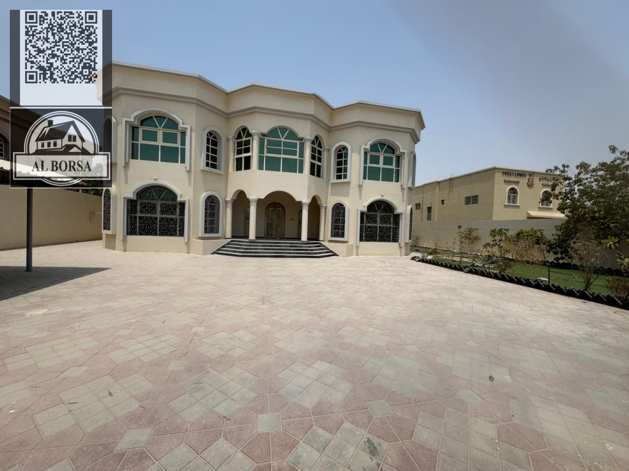 Villa for rent in Al Jurf | 16,000 sq ft | 10 bedrooms + 2 living rooms + 2 majlis | Swimming pool and garden | Prime location | AED 170,000 annual