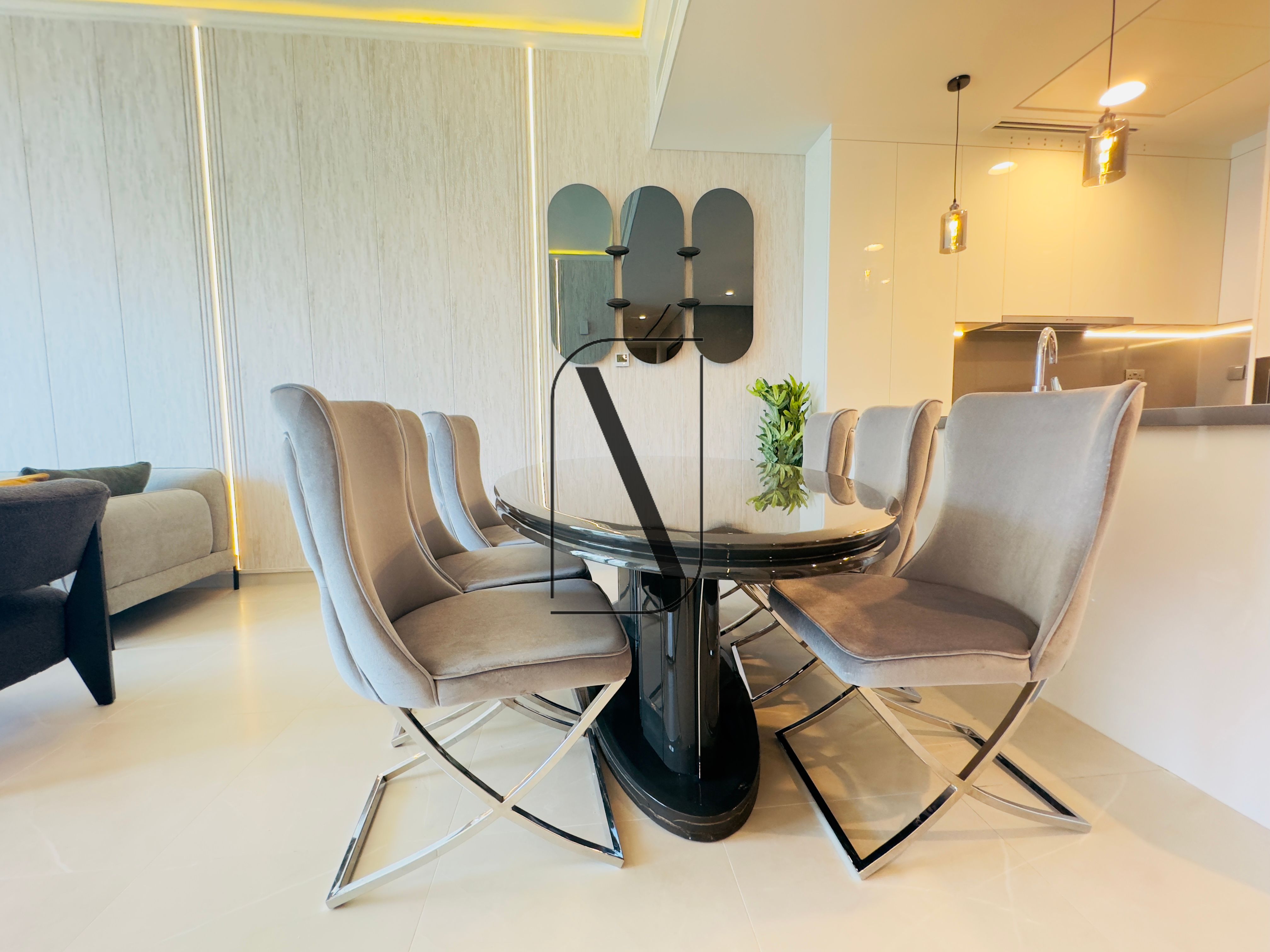 Luxury Waterfront Living | Fully Furnished 2BR + Maid | Canal View