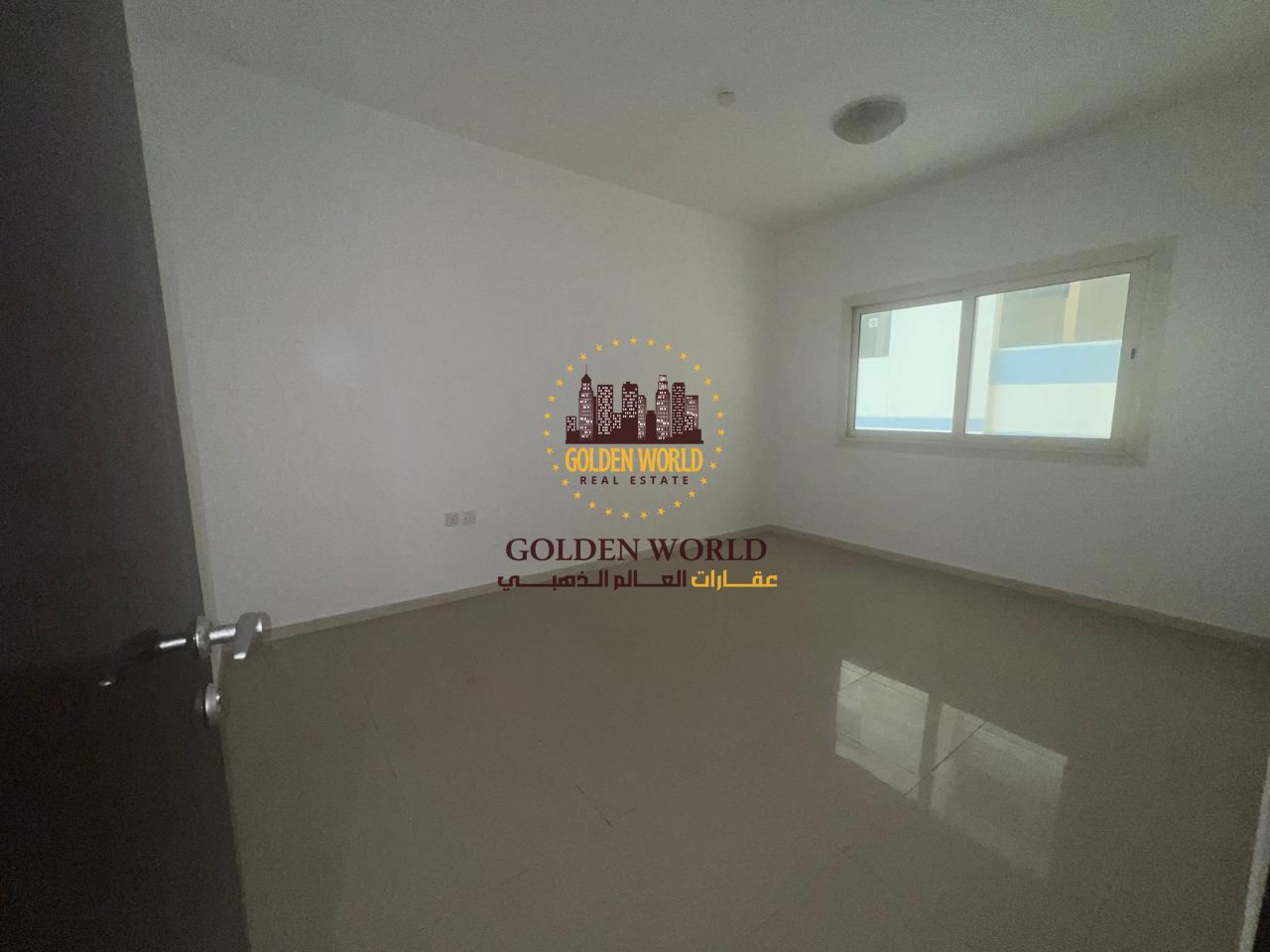 Master bedroom and living room for rent in Al Taawun Street, 2 bathrooms, prime location near all services. Rent AED 37,000 yearly.