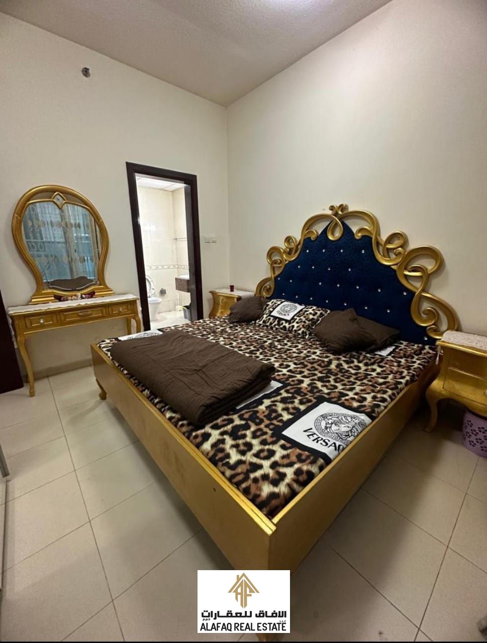 For sale: a furnished one-bedroom apartment with a living room in City Tower Towers – Ajman