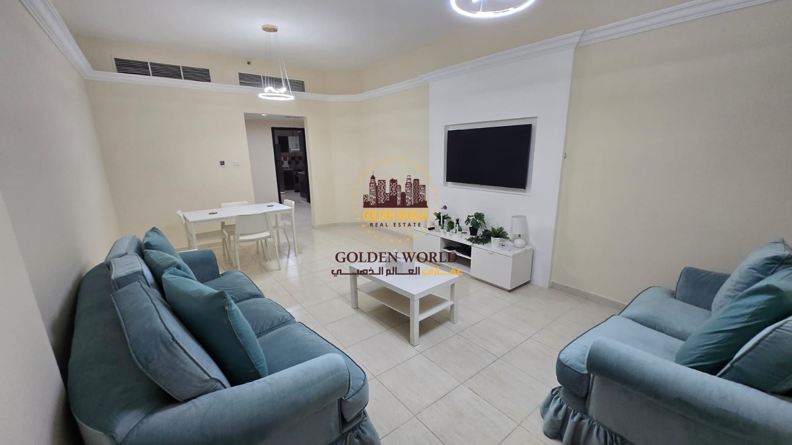 Furnished 2 Bedroom Apartment with Living Room, Balcony, and Parking for Rent in Al Majaz 2 – Panoramic View