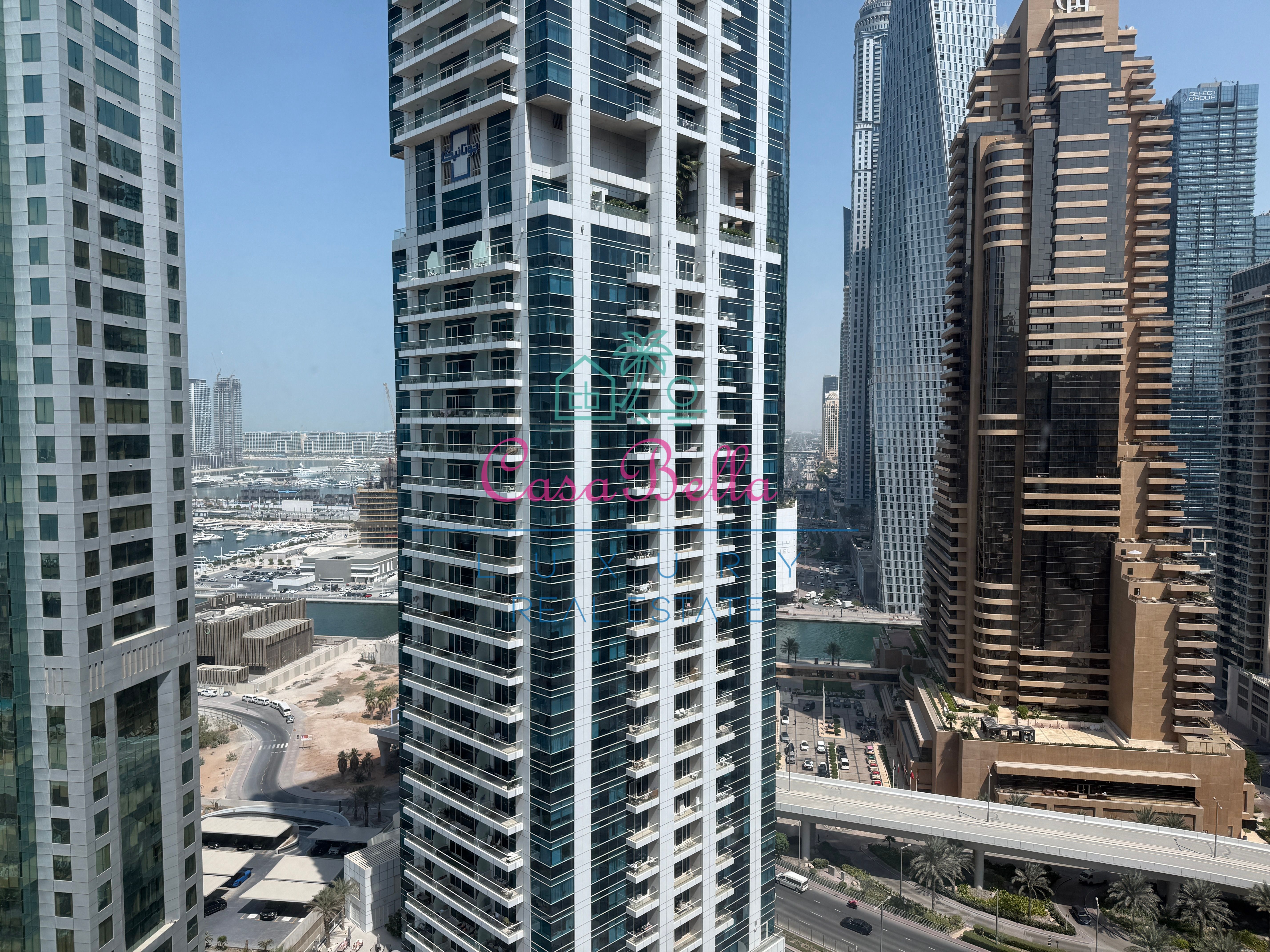Upgraded 2BR | Sea and Marina View | High Floor