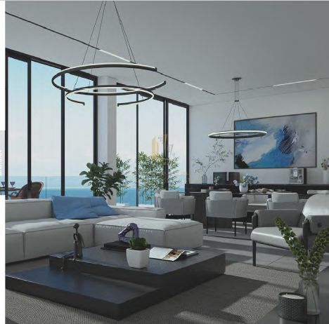 For sale One of the most beautiful apartments with a sea view of Al Mamzar in Tower S1.