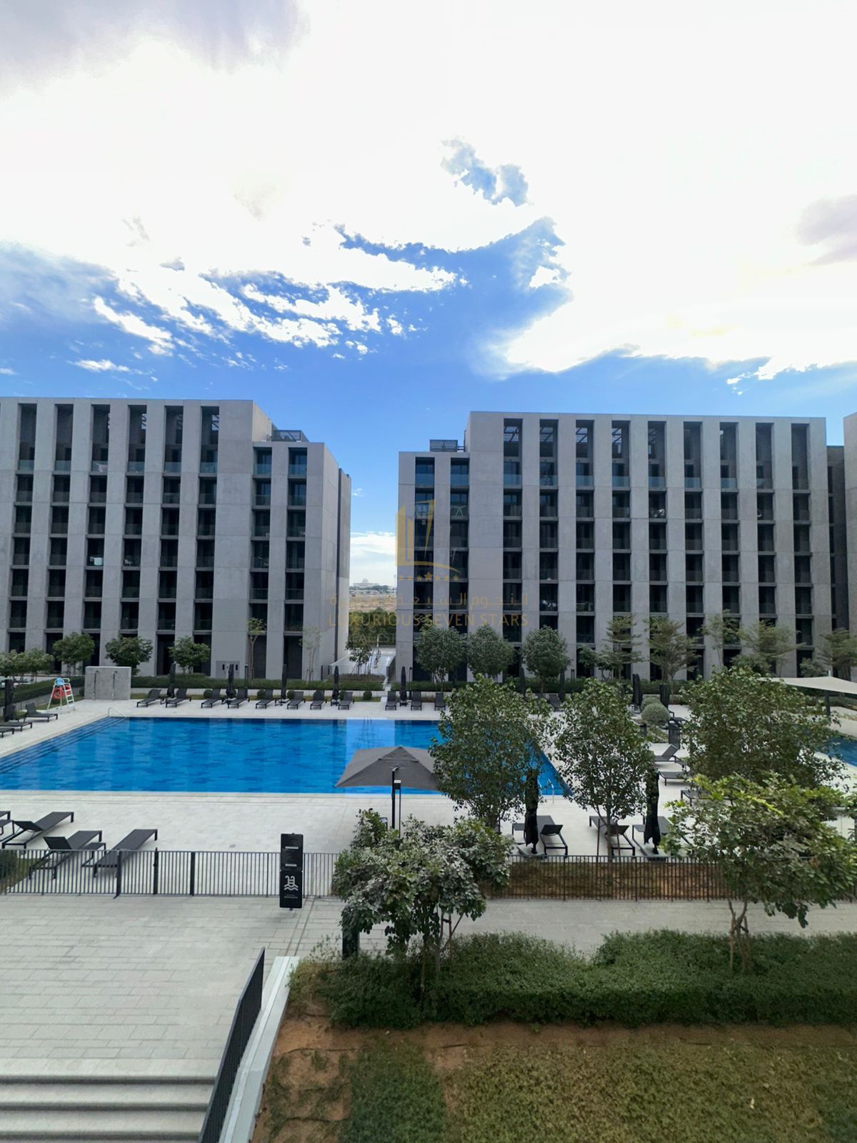 For sale luxurious apartment with a view in Aljada, building type 3