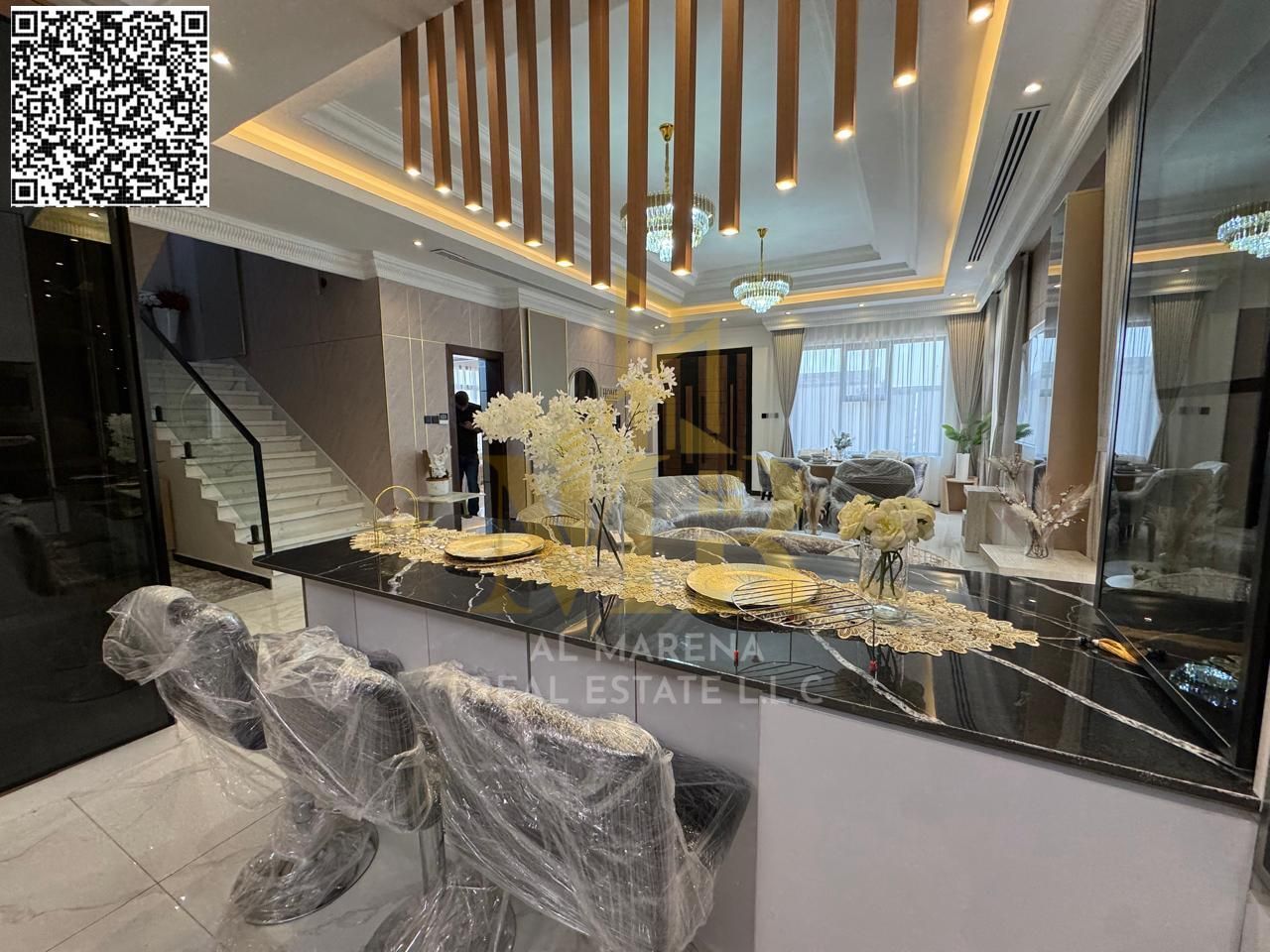 Own a fully furnished, turnkey villa in Al-Amrah now, with a complete kitchen, at an all-inclusive price!