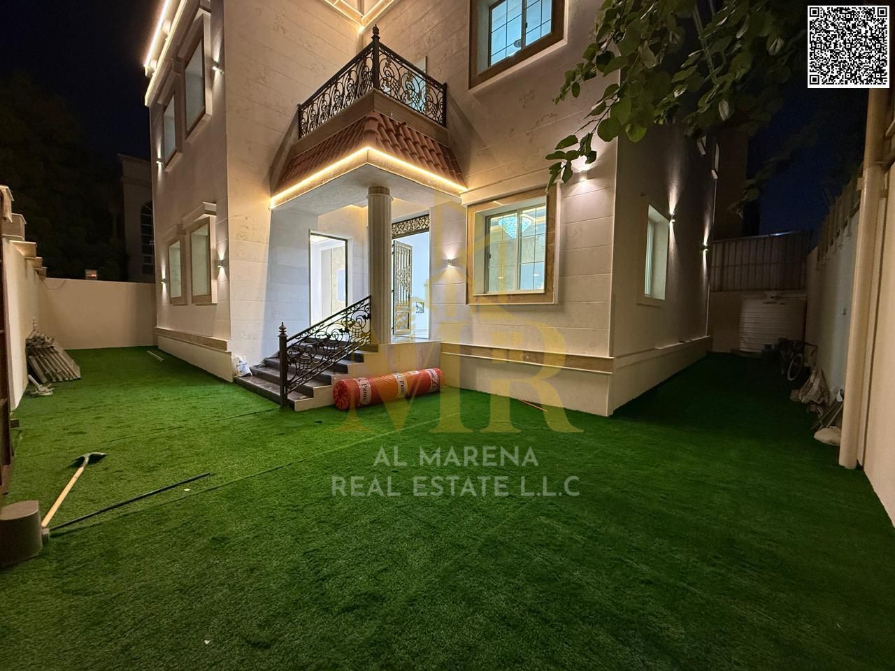 Luxury villa for sale in Al Rawda opposite the mosque – high-end finishing and exceptional location with all services included
