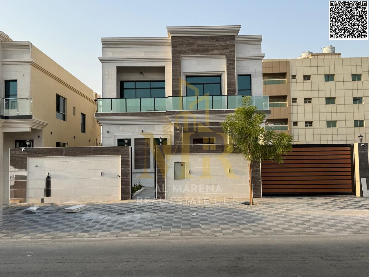 Luxury villa for sale in Rawda 3 – two floors and a roof with an area of 5000 sq ft, with an internal yard and comprehensive services