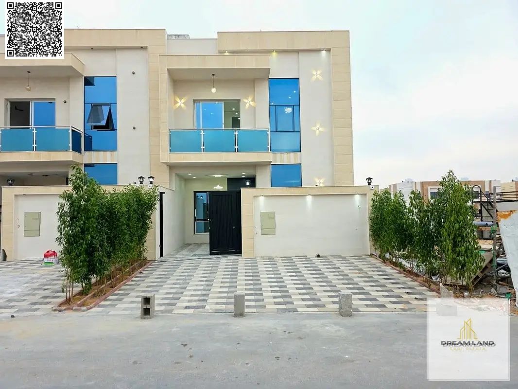 Your dream villa with luxurious finishes, including registration and ownership fees, close to all services, 3 minutes from Sheikh Mohammed Bin Zayed R