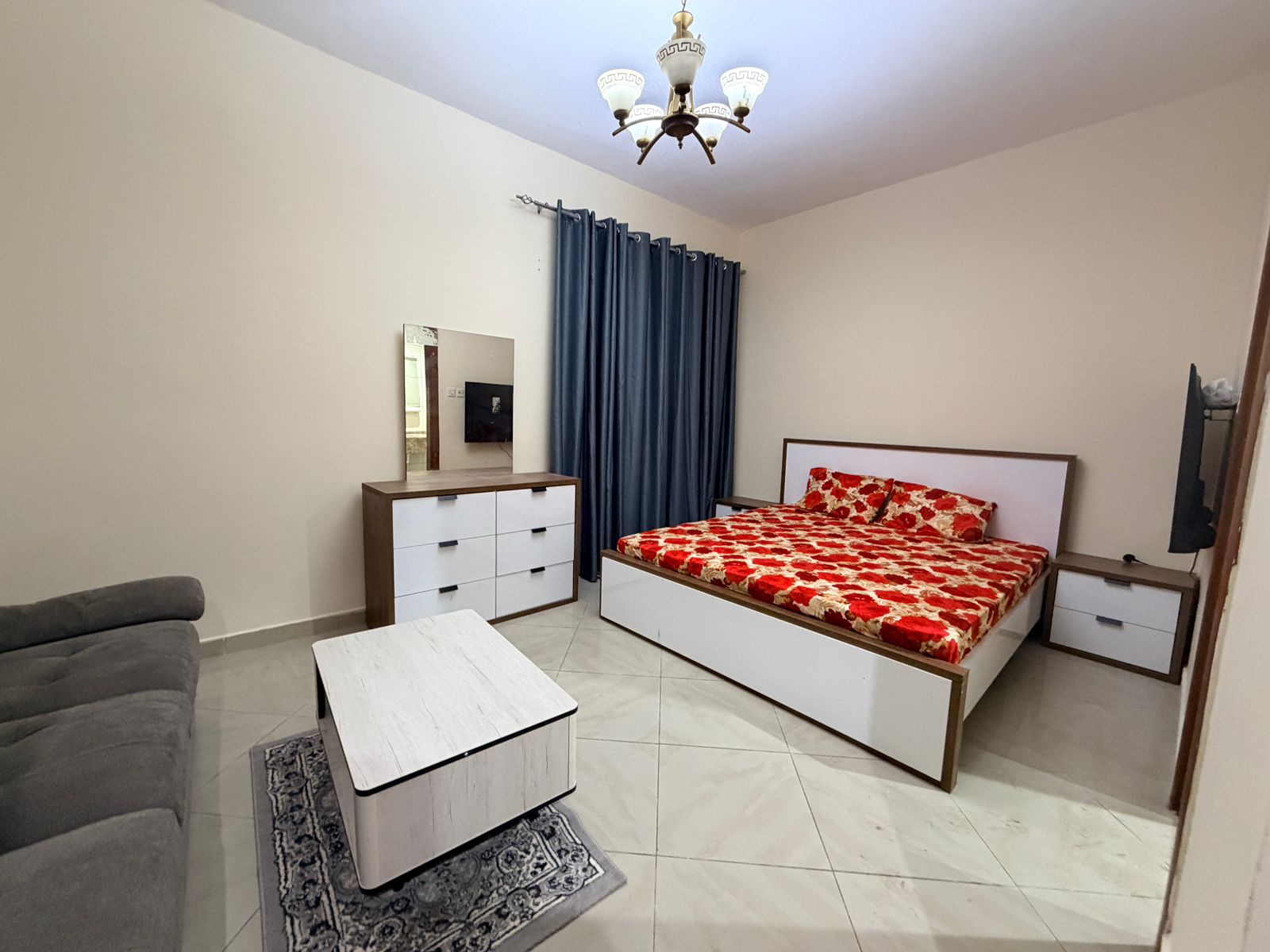 FURNISHED STUDIO ON SHARJAH DUBAI BORDER AVAILABLE ONLY IN AED 3700 IN AL NAHDA SHARJAH