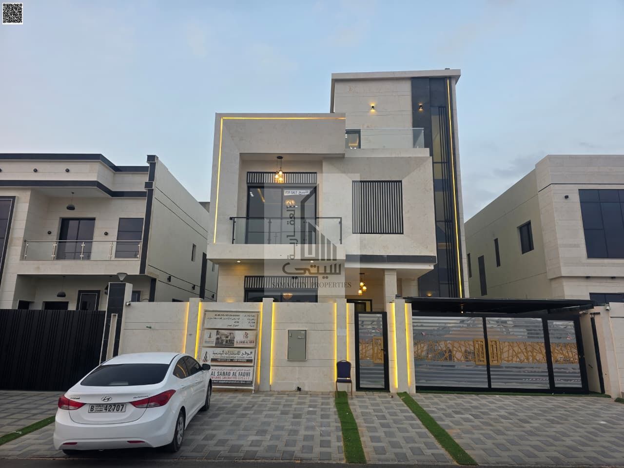 Three-story villa for sale, registration fees included