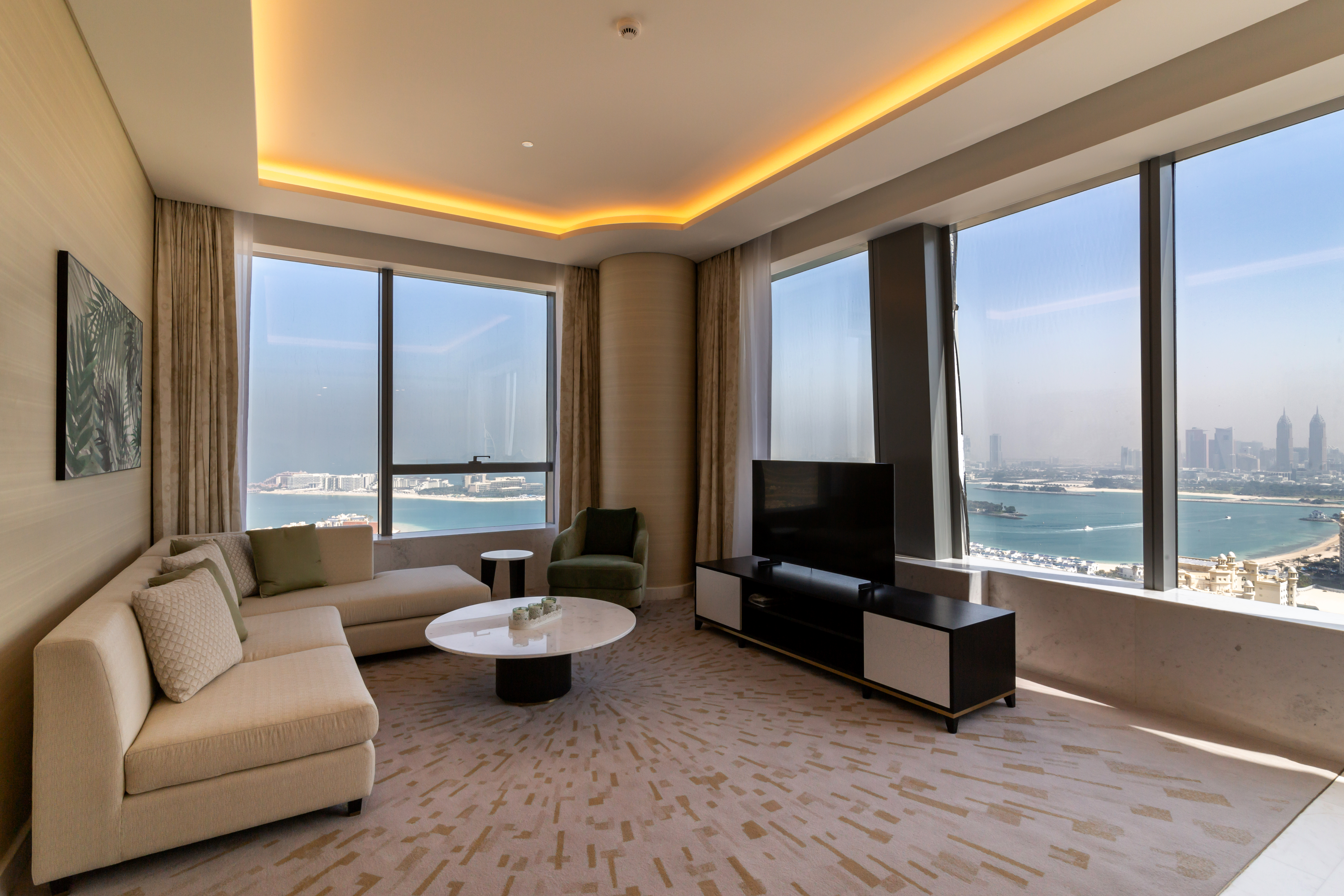 Five Star Luxury One Bedroom in The Palm Tower | Panoramic Sea View | High Floor