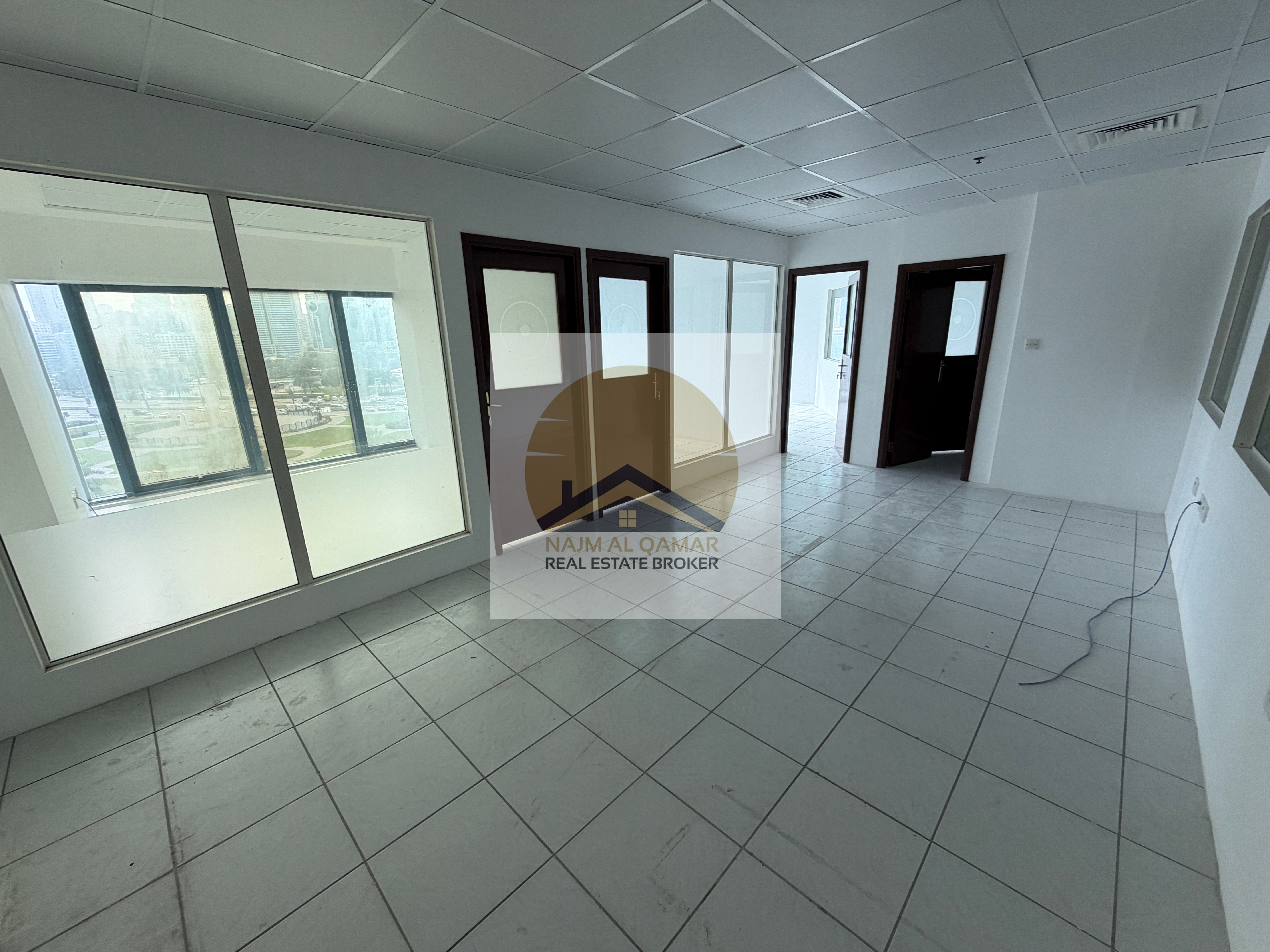 Panoramic View | Fully Fitted Ready to Move Offices Space for Rent | Al Majaz