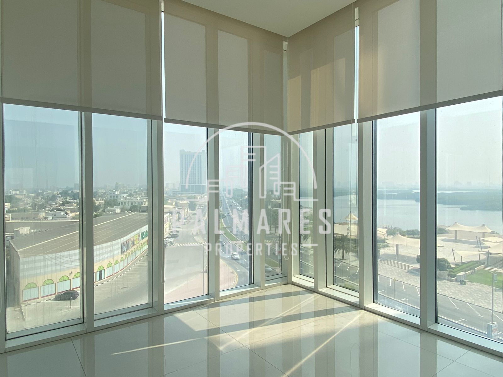 High-Floor Office for Rent | Full Lagoon View | Corniche, Ras Al Khaimah