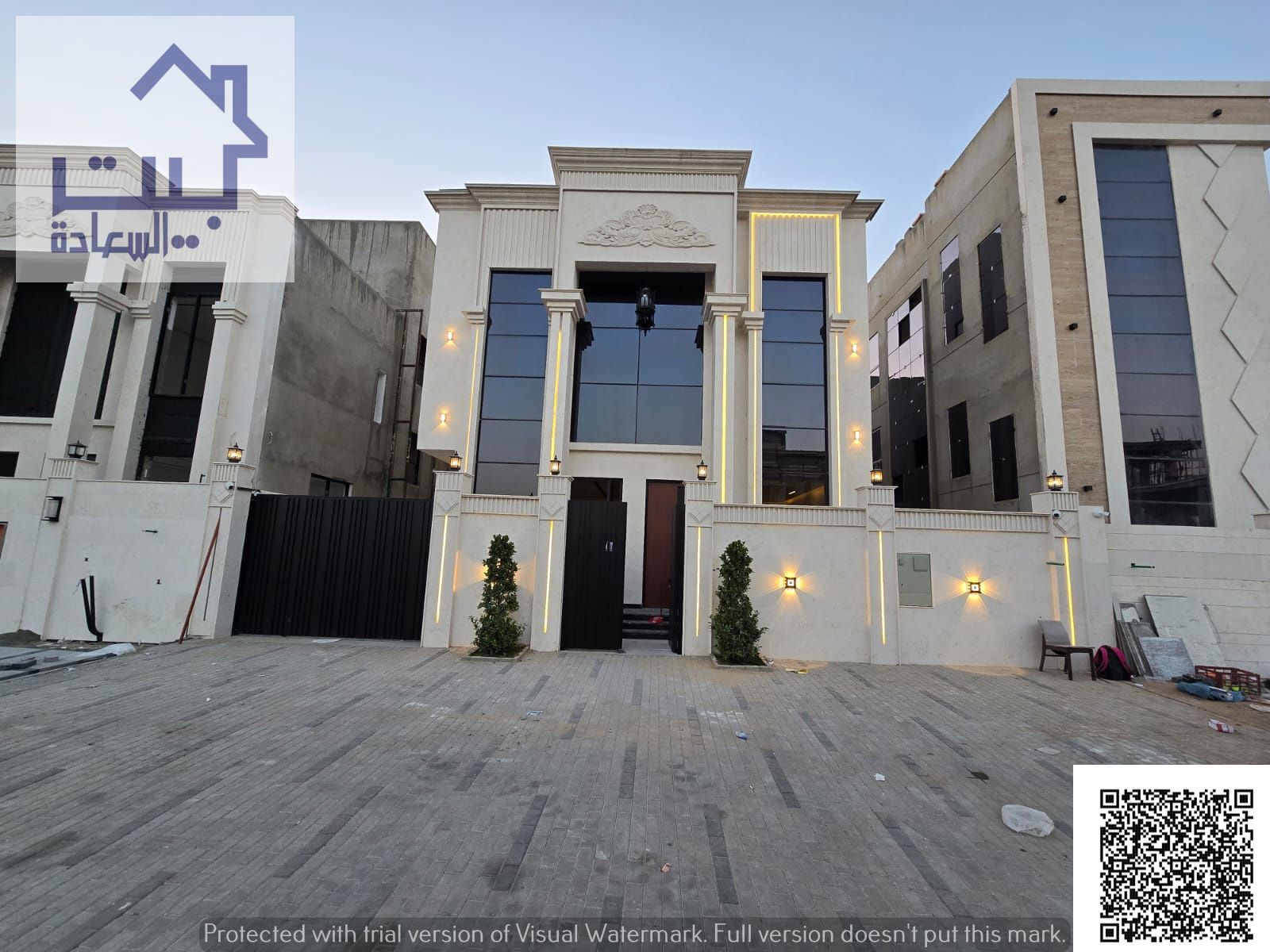 Your dream villa, classic style, in Al Helio – Ajman: 2 floors, 5 master bedrooms, fees included, near Sheikh Mohammed Bin Zayed Road.
