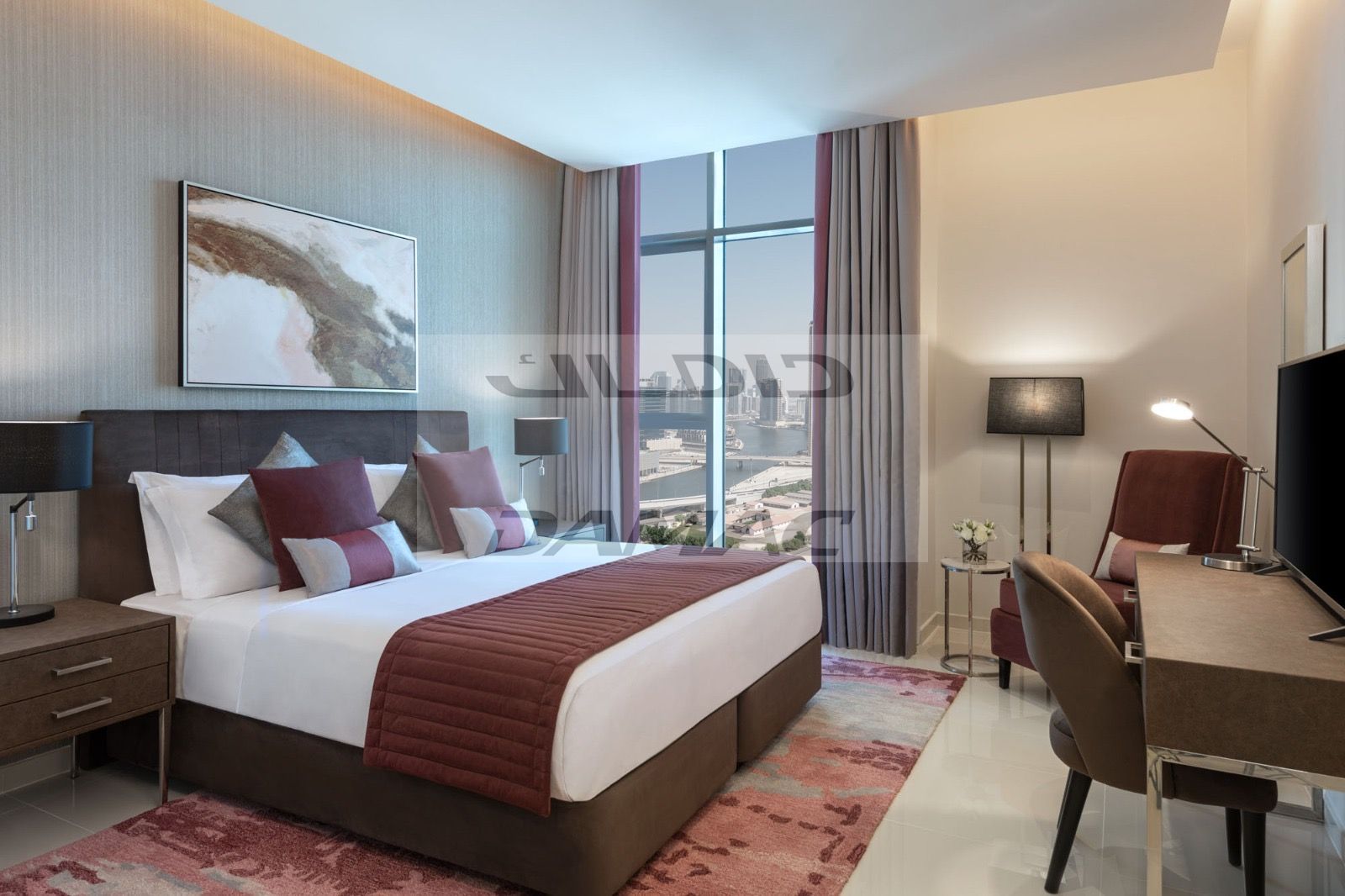 Luxury Furnished 1-Bedroom | High Floor | Aykon City by DAMAC